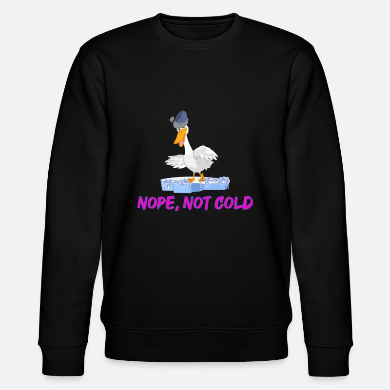 vinterbadning isbadning nej, ikke koldt vinterbadning - Stanley/Stella økologisk unisex-sweatshirt CHANGER - sort