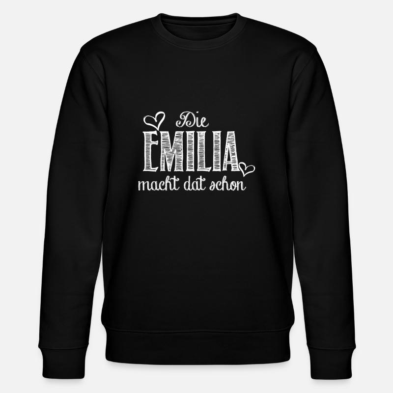 emilia - Stanley/Stella Unisex Bio-Sweatshirt CHANGER - Schwarz