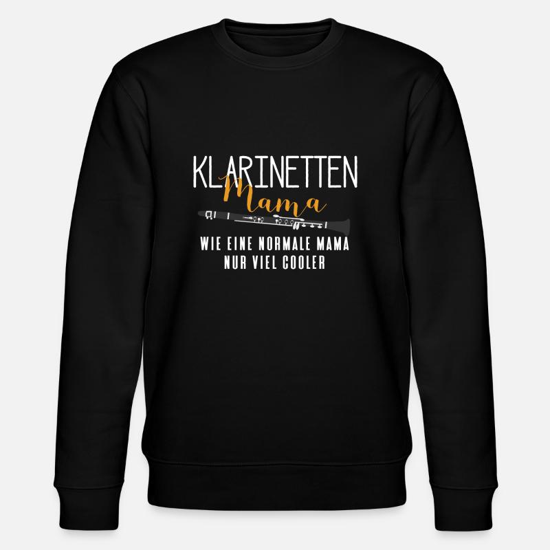 Coole Klarinetten Mama - Stanley/Stella Unisex Bio-Sweatshirt CHANGER  - Schwarz