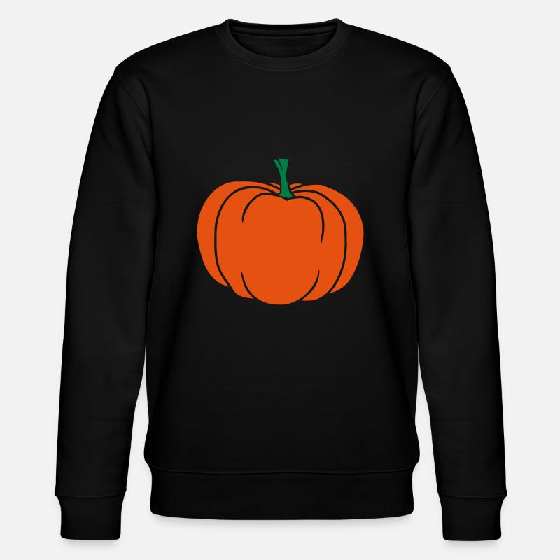 Riesiger Kürbis Comic Halloween - Stanley/Stella Unisex Bio-Sweatshirt CHANGER  - Schwarz