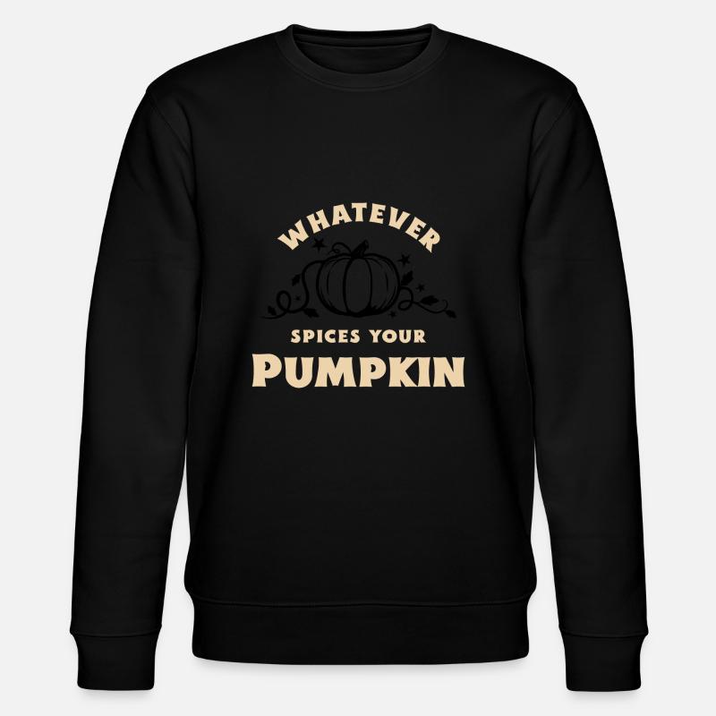 Pumpkin - Stanley/Stella Unisex Bio-Sweatshirt CHANGER  - Schwarz