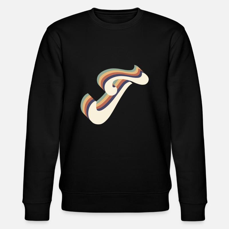Buchstabe T - Stanley/Stella Unisex Bio-Sweatshirt CHANGER  - Schwarz
