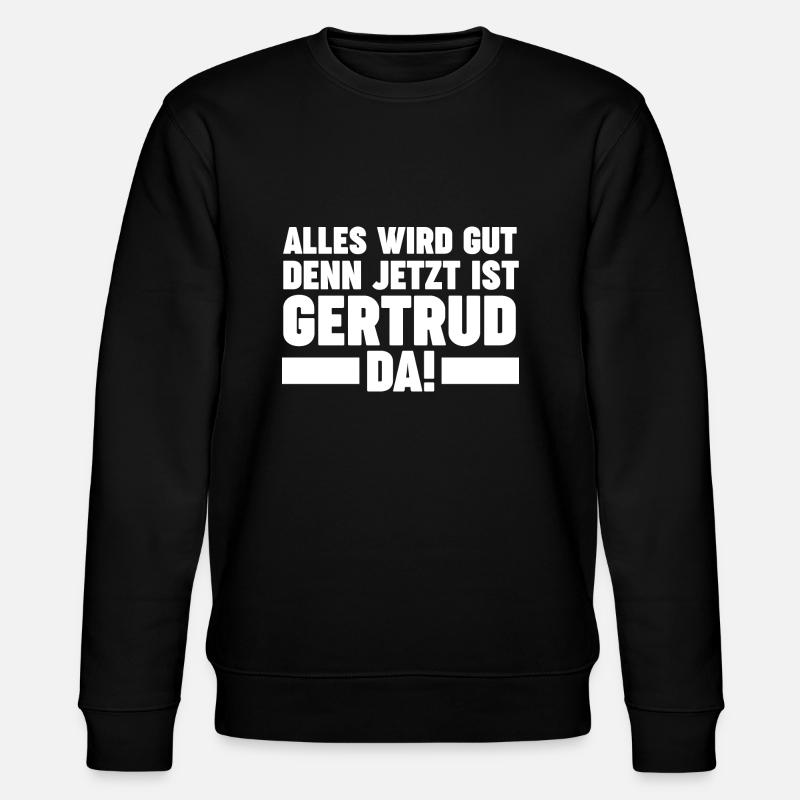 Gertrud - Stanley/Stella Unisex Bio-Sweatshirt CHANGER  - Schwarz