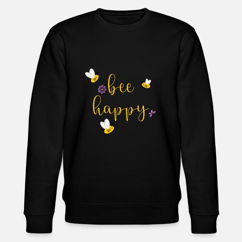 abeille heureuse - Sweat bio CHANGER Stanley/Stella Unisexe - noir