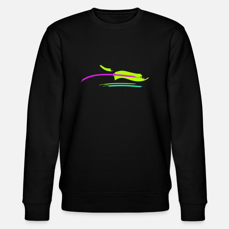 Pinsel Strich Design - Stanley/Stella Unisex Bio-Sweatshirt CHANGER - Schwarz