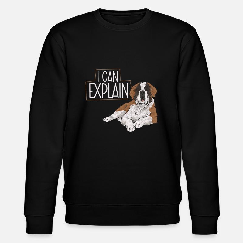 Saint-Bernard Chien Saint-Bernard - Sweat bio CHANGER Stanley/Stella Unisexe - noir