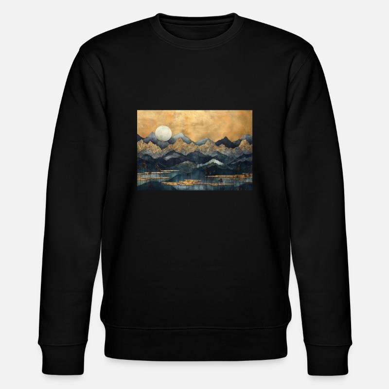 Dante-Landschaft - Stanley/Stella Unisex Bio-Sweatshirt CHANGER  - Schwarz