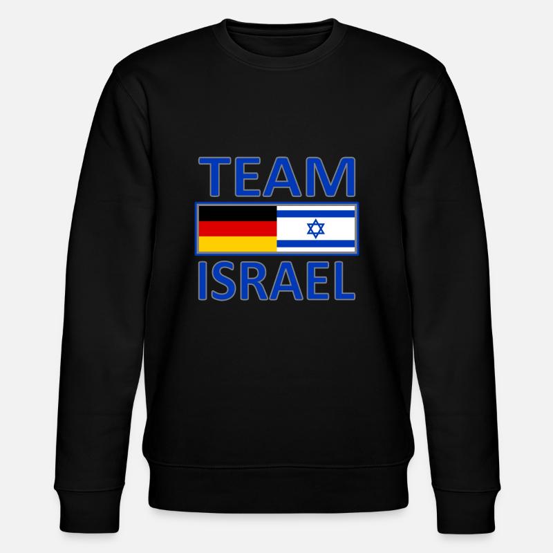 Team Israel - Stanley/Stella Unisex Bio-Sweatshirt CHANGER  - Schwarz