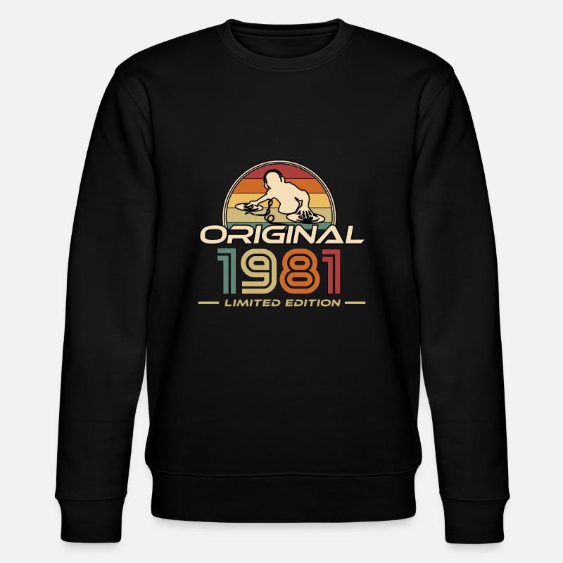 1981 - Stanley/Stella CHANGER Unisex Organic Sweatshirt - black
