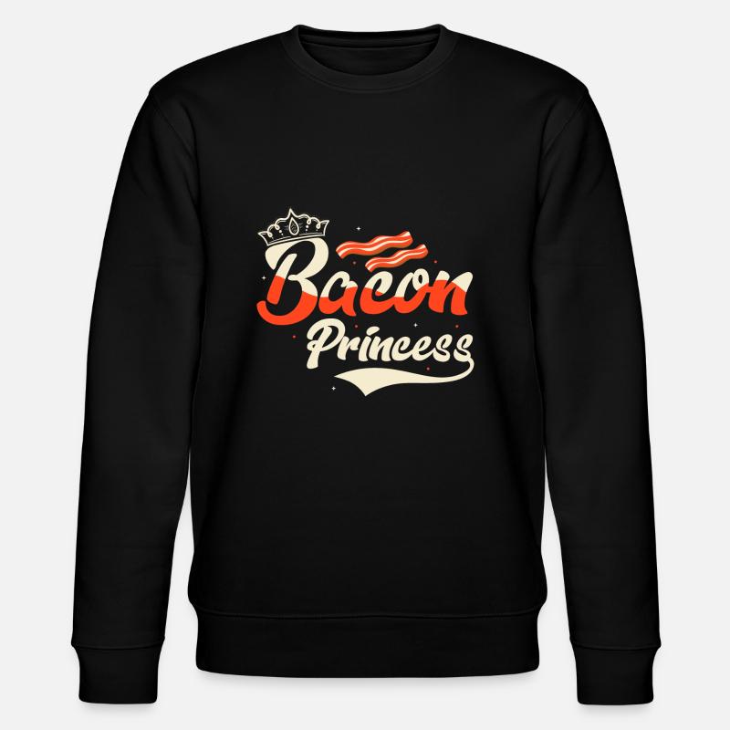 Bacon Princess Ham Pig Meat - Stanley/Stella Unisex Bio-Sweatshirt CHANGER  - Schwarz