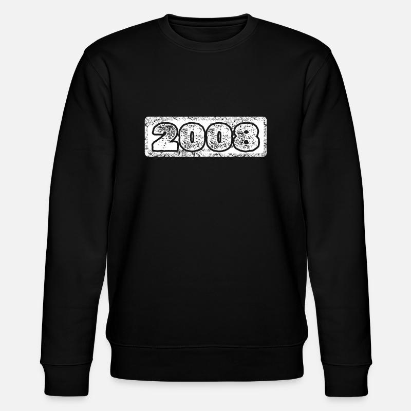 Number 2008 - Stanley/Stella CHANGER Unisex Organic Sweatshirt - black