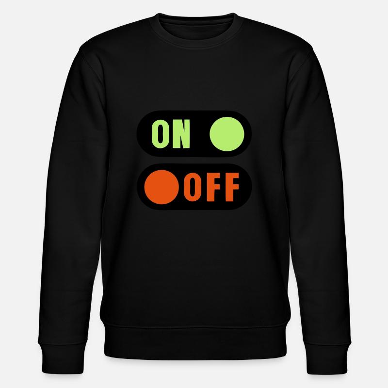 bouton on off - Sweat bio CHANGER Stanley/Stella Unisexe - noir