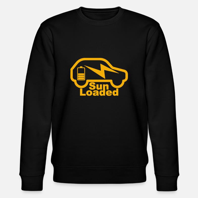 e-auto, e-mobilität,elektro-auto, zoe, EV-driver, - Stanley/Stella Unisex Bio-Sweatshirt CHANGER  - Schwarz