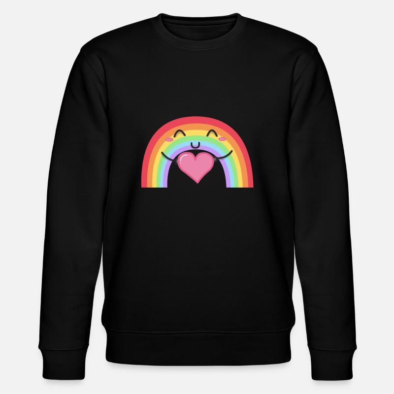 Regenbogen - Stanley/Stella Unisex Bio-Sweatshirt CHANGER  - Schwarz