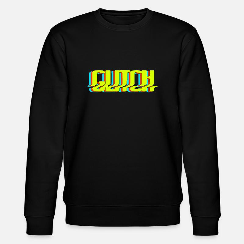 Glitch - Stanley/Stella Unisex Bio-Sweatshirt CHANGER  - Schwarz