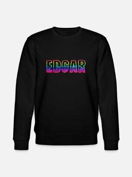 edgar rs rainbow - Stanley/Stella CHANGER Unisex Organic Sweatshirt - black