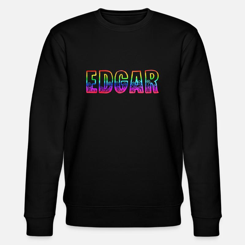 edgar rs rainbow - Stanley/Stella CHANGER Unisex Organic Sweatshirt - black