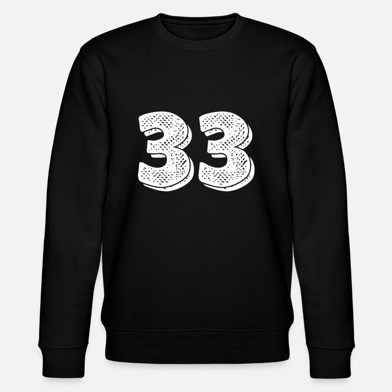 Numéro 33- 33ème anniversaire - Sweat bio CHANGER Stanley/Stella Unisexe - noir