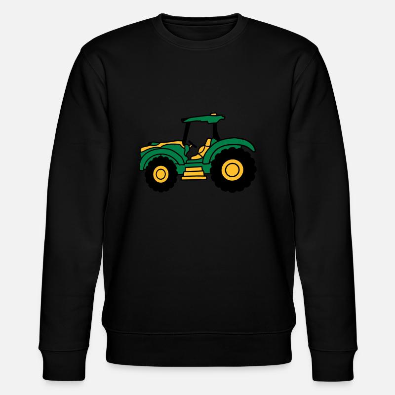 Farm tractor driving - Stanley/Stella CHANGER Unisex Organic Sweatshirt - black