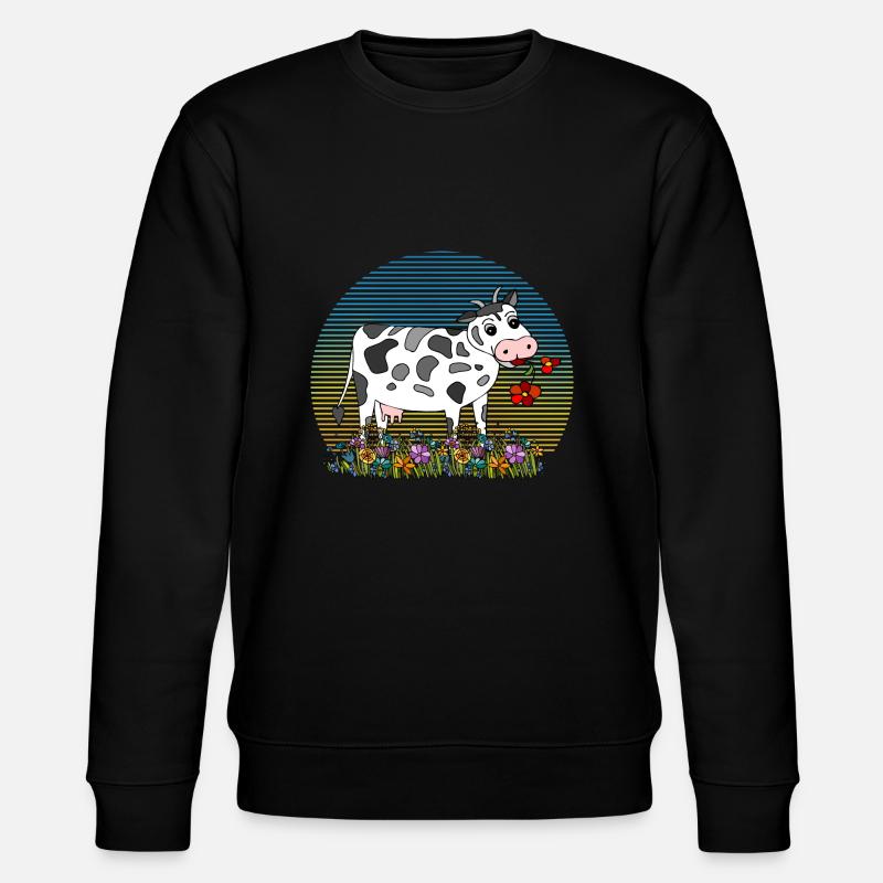 Vache - Sweat bio CHANGER Stanley/Stella Unisexe - noir
