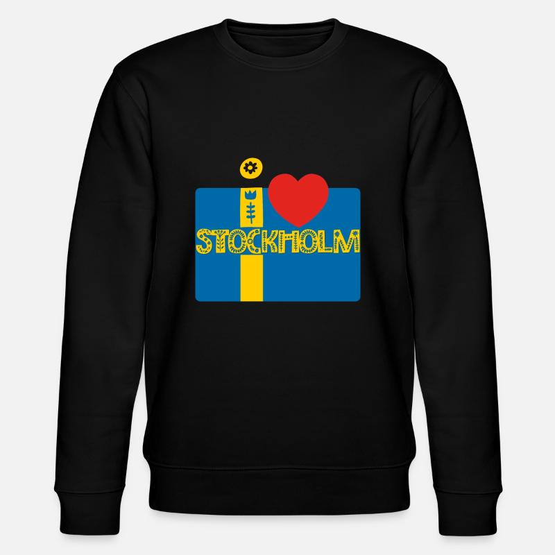 Stockholm - Stanley/Stella Unisex Bio-Sweatshirt CHANGER  - Schwarz