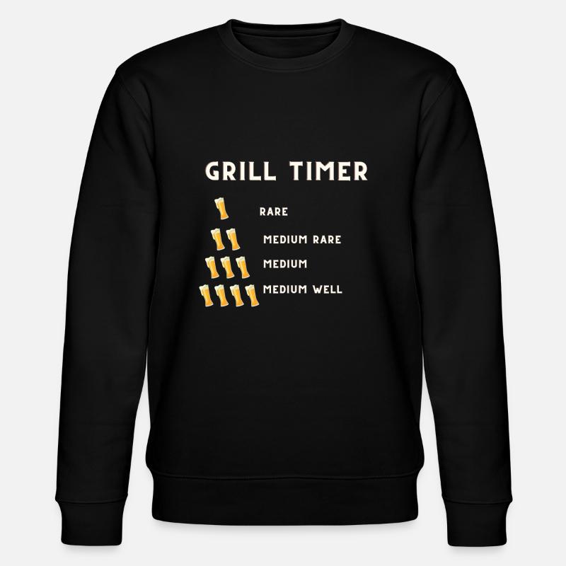grill timer - Stanley/Stella Unisex Bio-Sweatshirt CHANGER  - Schwarz
