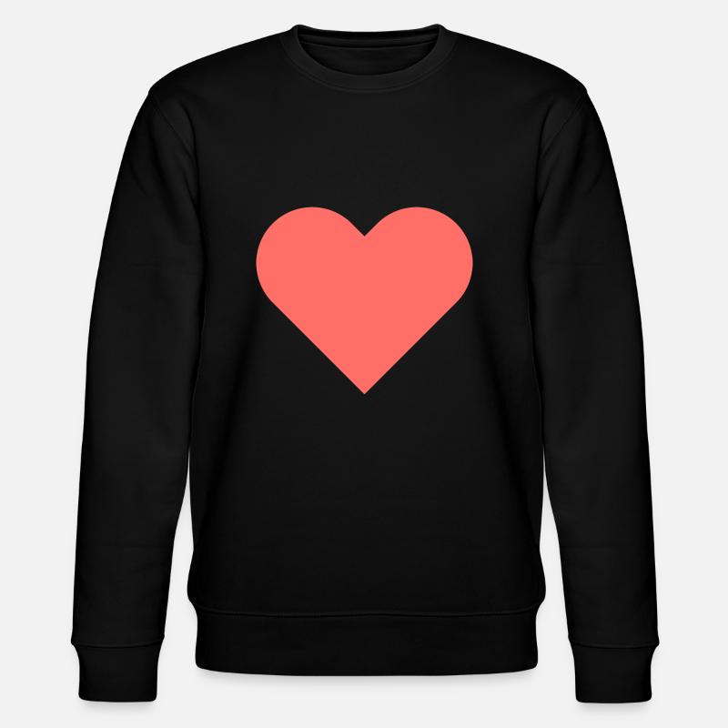 Ich liebe dich - Stanley/Stella Unisex Bio-Sweatshirt CHANGER  - Schwarz
