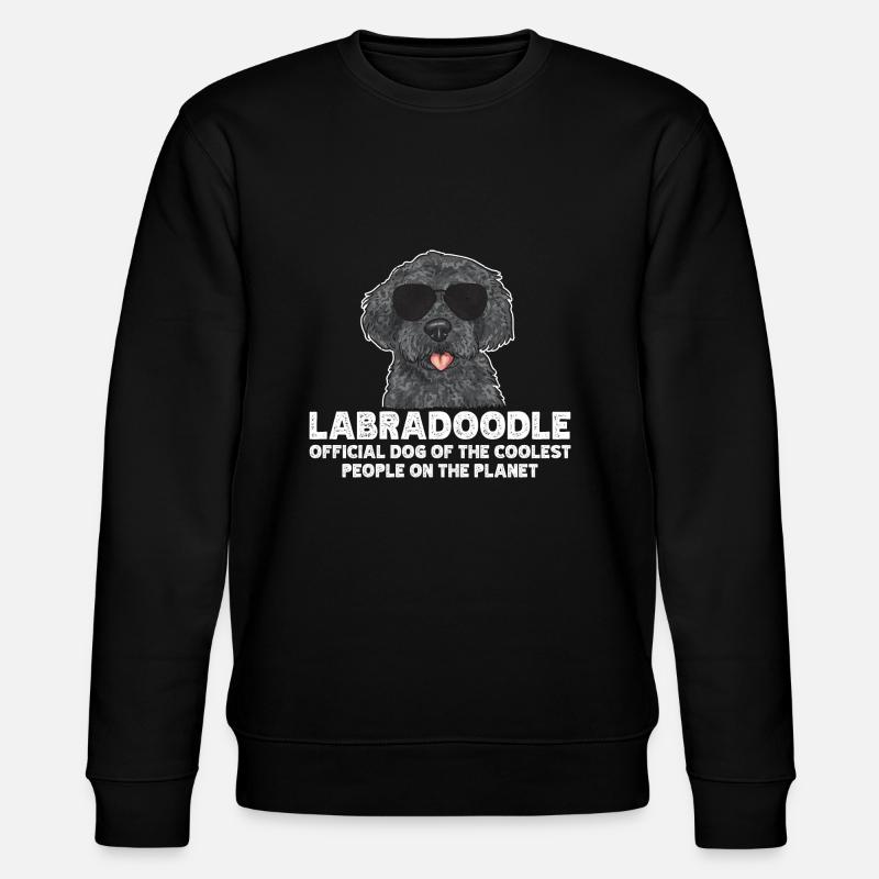 Labradoodle Hund - Stanley/Stella Unisex Bio-Sweatshirt CHANGER  - Schwarz