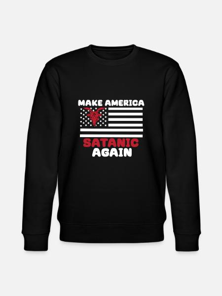 Satan Teufel Gothik Dämon Amerika Satanic Hexe - Stanley/Stella Unisex Bio-Sweatshirt CHANGER  - Schwarz