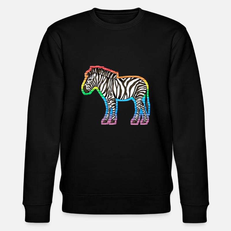 Zebra - Stanley/Stella Unisex Bio-Sweatshirt CHANGER  - Schwarz