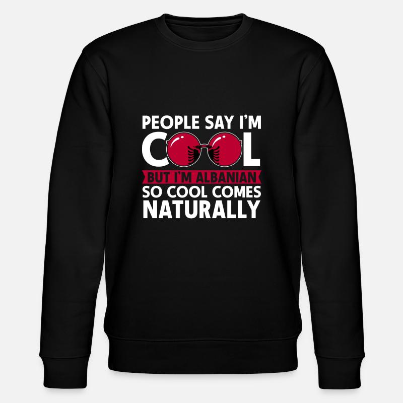 Drapeau albanais Aigle albanais Shqiponja - Sweat bio CHANGER Stanley/Stella Unisexe - noir