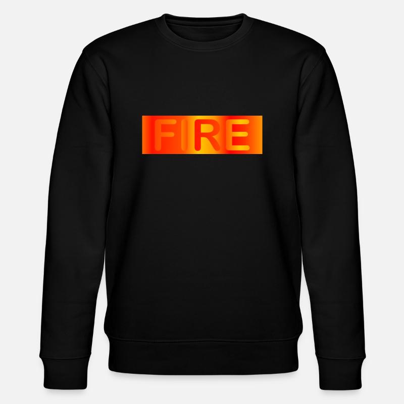 Feu / feu - Sweat bio CHANGER Stanley/Stella Unisexe - noir