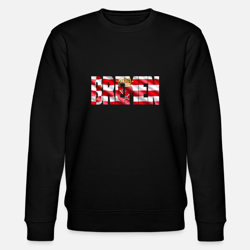 Bremen Speckflagge - Stanley/Stella Unisex Bio-Sweatshirt CHANGER - Schwarz