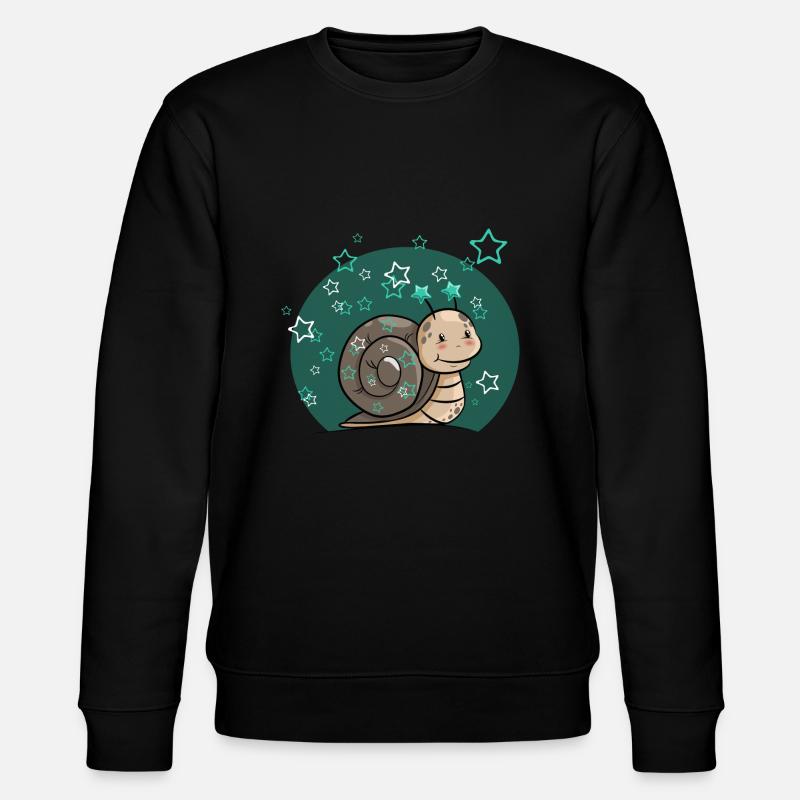 Escargot avec étoiles - Sweat bio CHANGER Stanley/Stella Unisexe - noir
