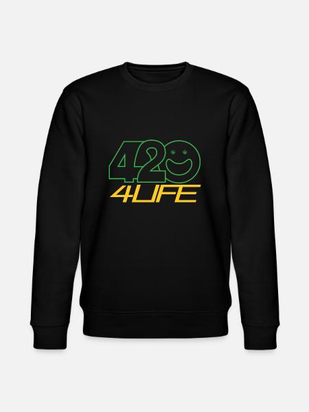 420 FOR LIFE - Stanley/Stella CHANGER Unisex Organic Sweatshirt - black