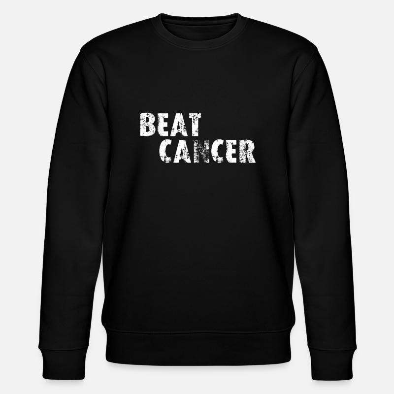BEAT CANCER - Logo blanc - Sweat bio CHANGER Stanley/Stella Unisexe - noir