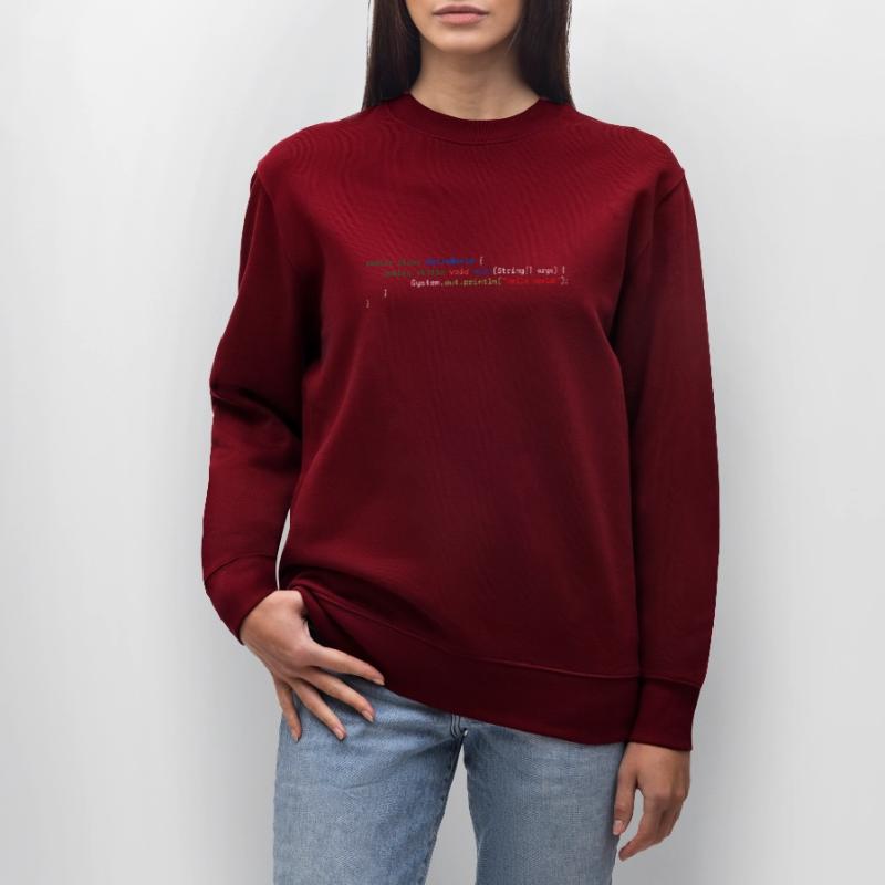 Java Hello World Stanley/Stella Unisex Bio-Sweatshirt CHANGER 