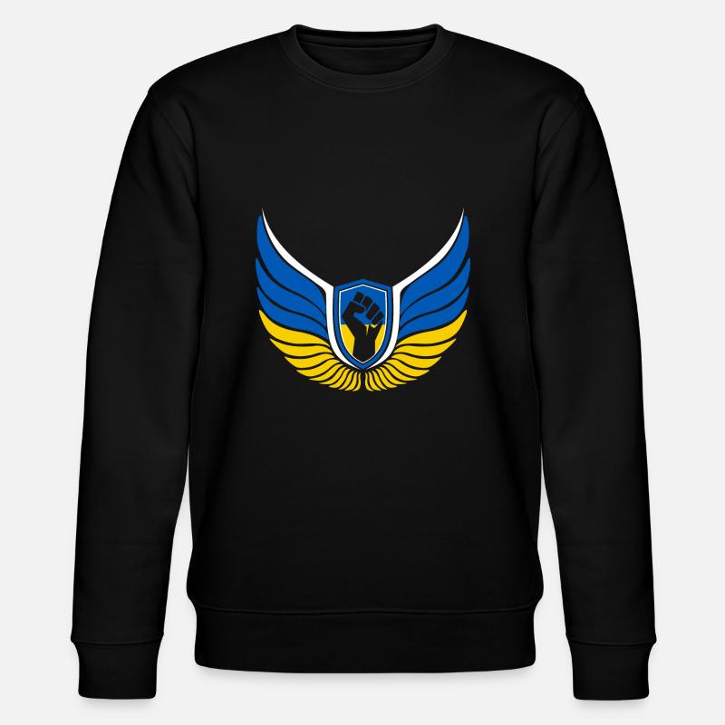 Ukraine Logo - Stanley/Stella Unisex Bio-Sweatshirt CHANGER  - Schwarz