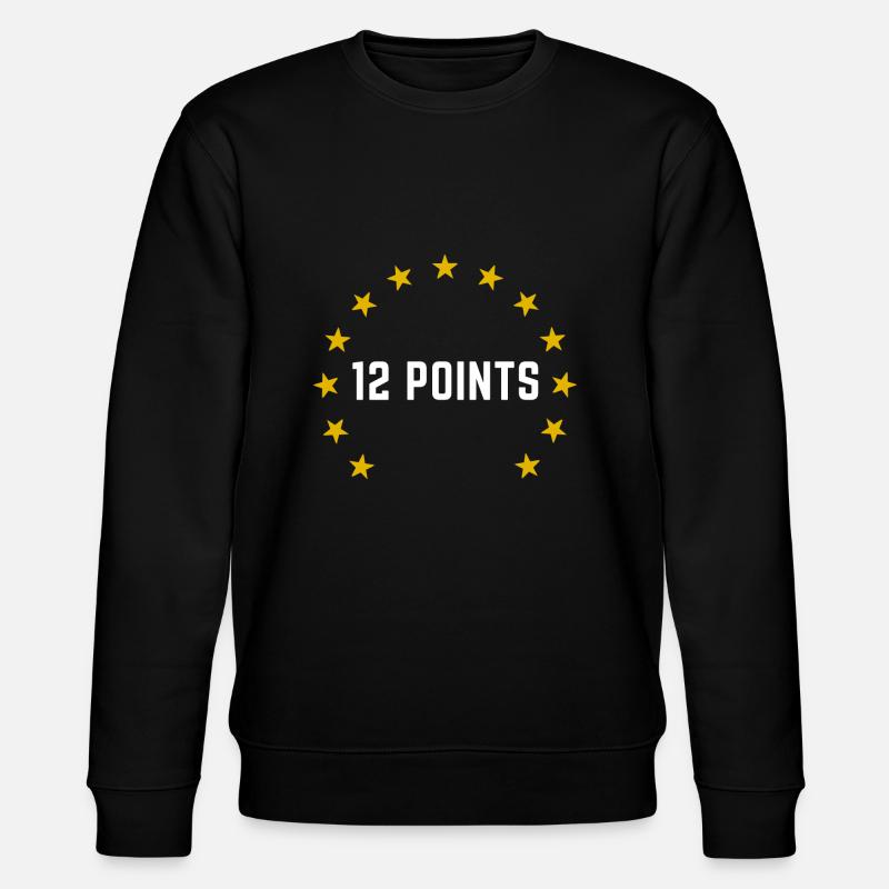 Eurovision 12 points Suisse 2025 - Sweat bio CHANGER Stanley/Stella Unisexe - noir
