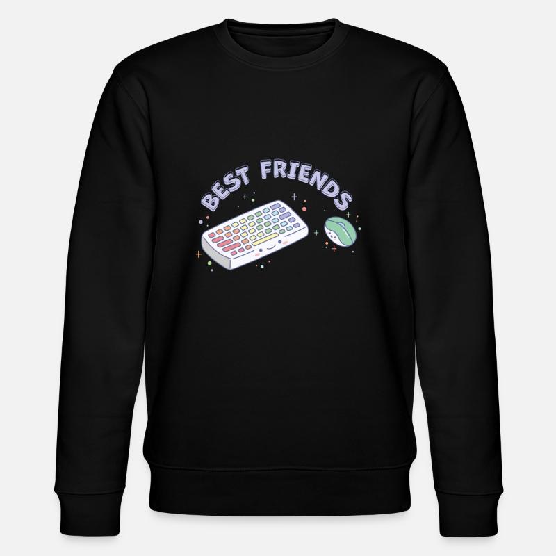 Beste Freunde - Stanley/Stella Unisex Bio-Sweatshirt CHANGER - Schwarz