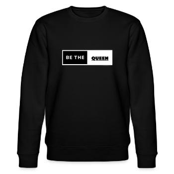 Be The Queen - Stanley/Stella Unisex Bio-Sweatshirt CHANGER  - Schwarz - Vorne - Nik (191cm) & Marisol (170cm)