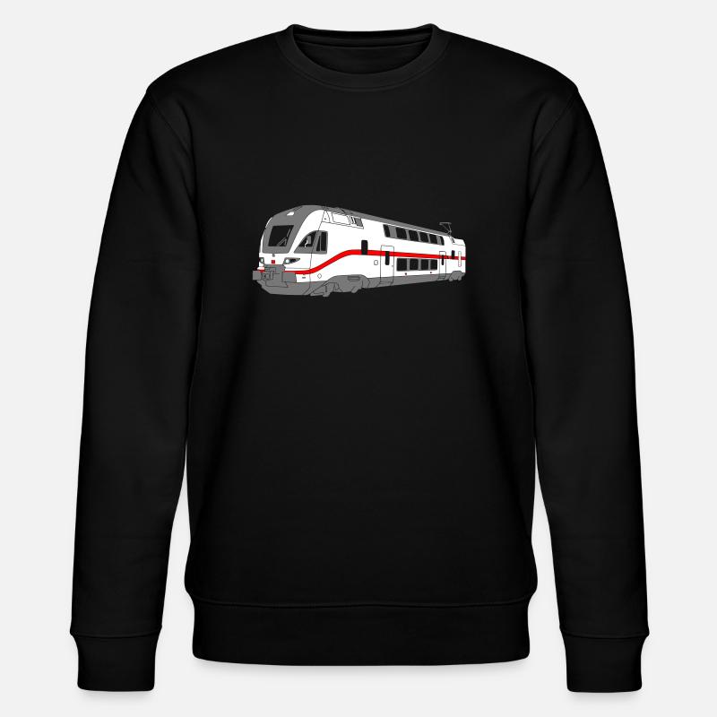 Elektrischer Triebzug - Stanley/Stella Unisex Bio-Sweatshirt CHANGER  - Schwarz