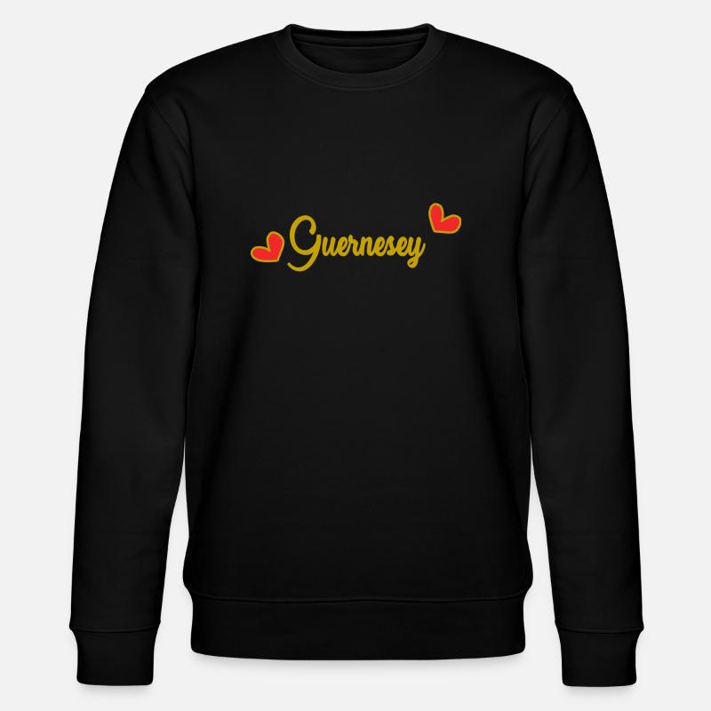 GUERNSEY. INSEL. ENGLAND - Stanley/Stella Unisex Bio-Sweatshirt CHANGER - Schwarz
