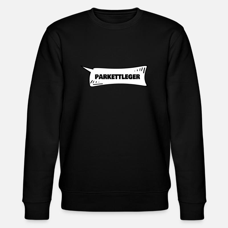 Sprechblase Parkettleger - Stanley/Stella Unisex Bio-Sweatshirt CHANGER  - Schwarz