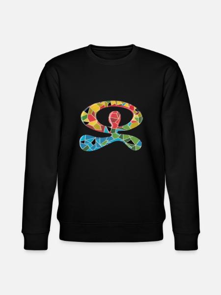 Indalo Kleurrijke tegels - Stanley/Stella Uniseks bio-sweatshirt CHANGER  - zwart