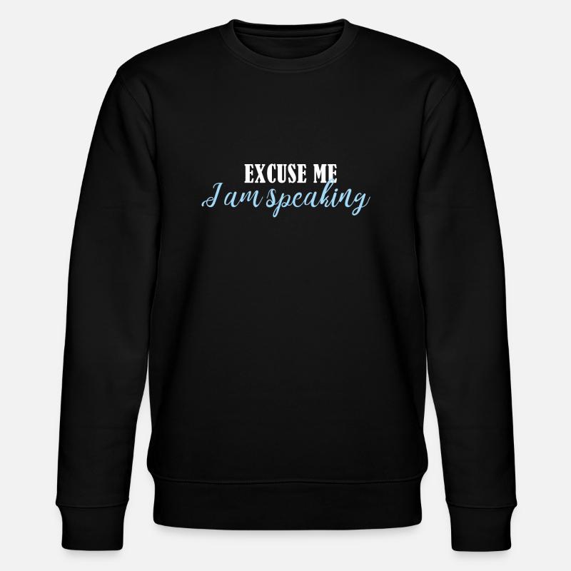 Entschuldigung, ich spreche - Stanley/Stella Unisex Bio-Sweatshirt CHANGER  - Schwarz