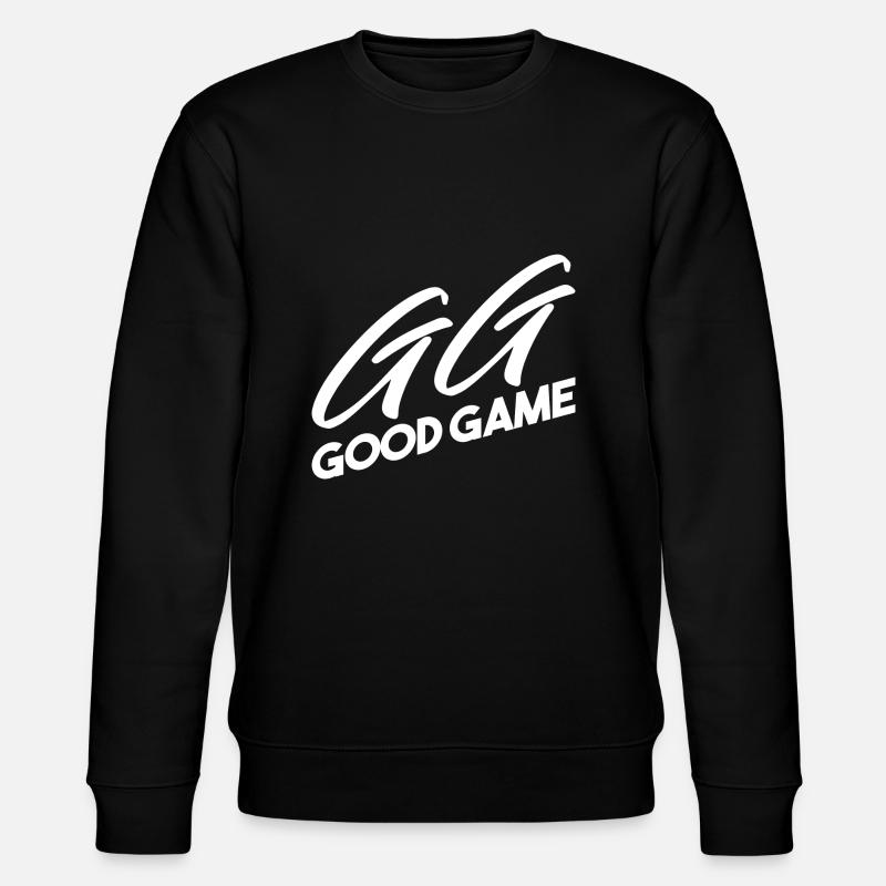 GG GOOD GAME WHITE - Stanley/Stella Unisex Bio-Sweatshirt CHANGER  - Schwarz