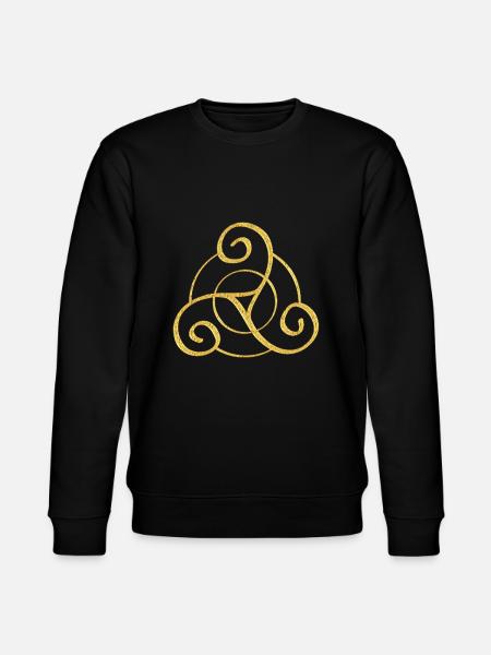Triskele - Celtic Symbol Design 1 - Stanley/Stella CHANGER Unisex Organic Sweatshirt - black