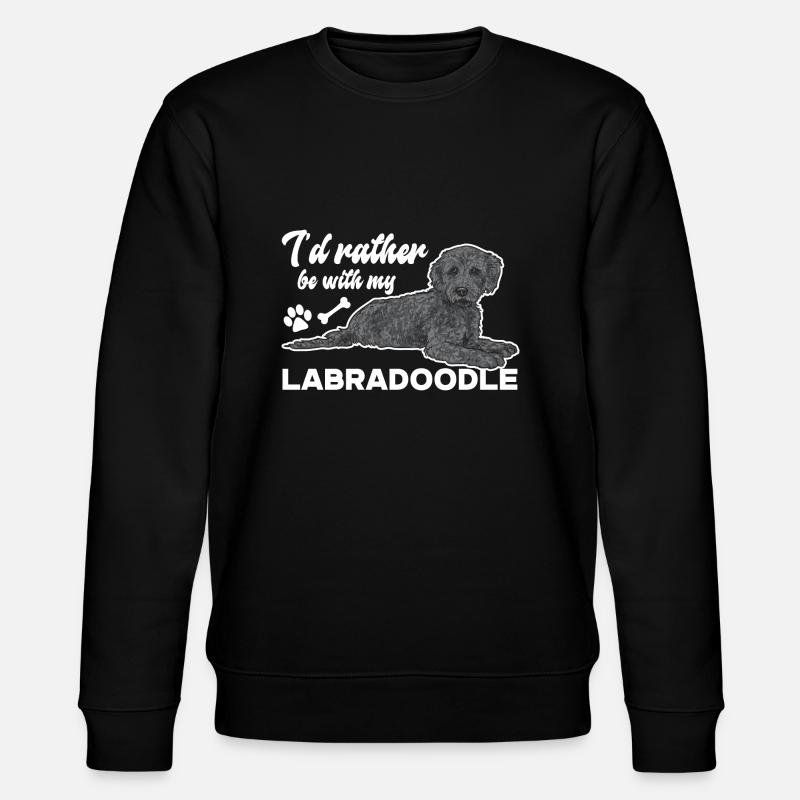 Labradoodle Hund - Stanley/Stella Unisex Bio-Sweatshirt CHANGER  - Schwarz