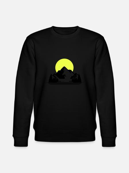 Mountains - Stanley/Stella CHANGER Unisex Organic Sweatshirt - black